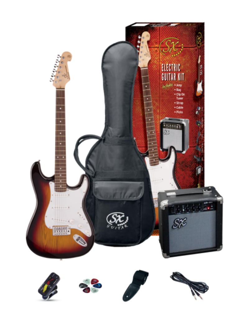 SX 3/4 Electric Guitar Kit, Sunburst