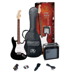 SX 4/4 Guitar Pack - Black + SX10 amp