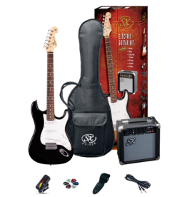 SX Electric Guitar Kit, Black