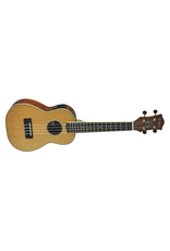 TIKI Cedar Solid Top Concert Ukulele + Pickup