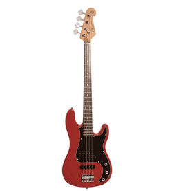 SX Vintage PJ Style Bass - Fiesta Red