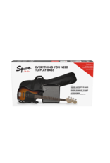 Squier Affinity Series Precision Bass PJ Pack, Laurel Fingerboard, Brown Sunburst, Gig Bag, Rumble 15 - 240V AU