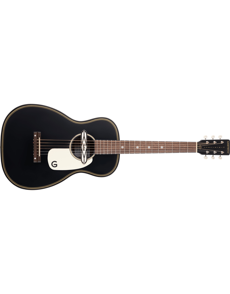 Gretsch G9520E Gin Rickey Acoustic/Electric with Soundhole Pickup, Walnut Fingerboard, Smokestack Black