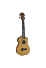 TIKI Cedar Solid Top Concert Ukulele + Pickup