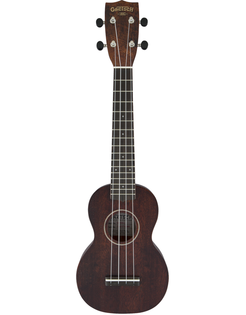 Gretsch G9100-L Soprano Long-Neck Ukulele with Gig Bag, Ovangkol Fingerboard, Vintage Mahogany Stain