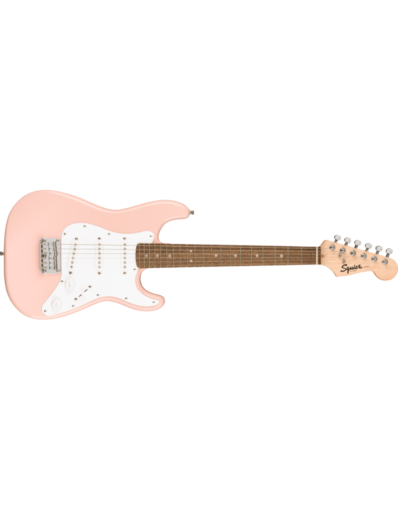 Squier Mini Stratocaster, Laurel Fingerboard, Shell Pink