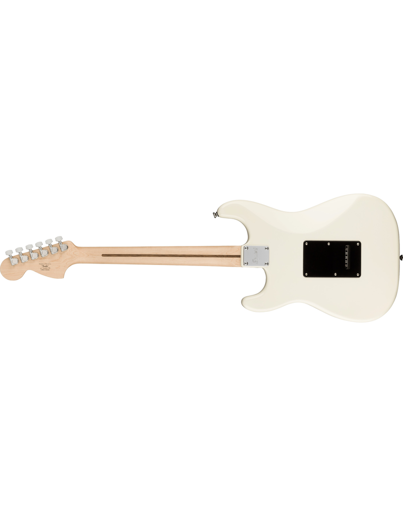 Squier Affinity Series Stratocaster HH, Laurel Fingerboard, Black Pickguard, Olympic White