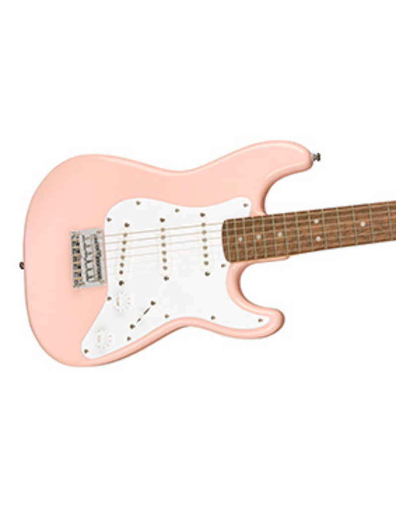 Squier Mini Stratocaster, Laurel Fingerboard, Shell Pink