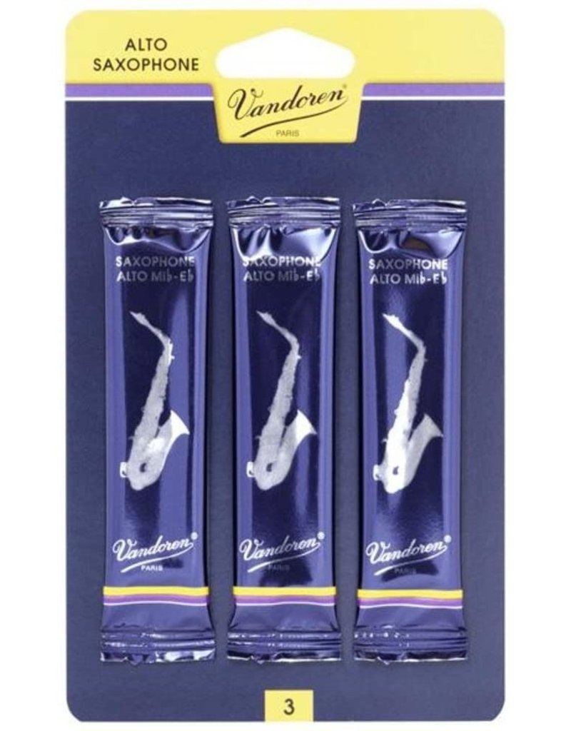 Vandoren Alto Sax 3  (3P) Vandoren Traditional Reeds