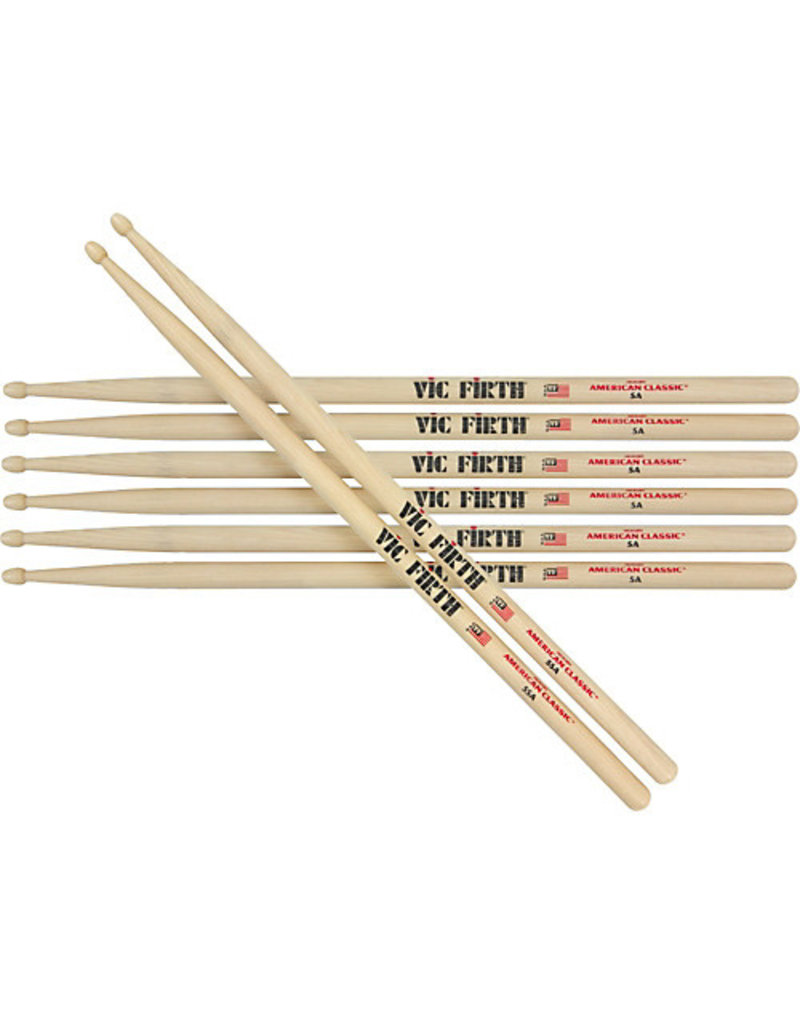 Vic Firth 5A / 3 pack + BONUS PAIR