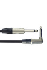 Stagg Instrument cable, Jack/Jack, straight/L-shaped, 6 m (20')