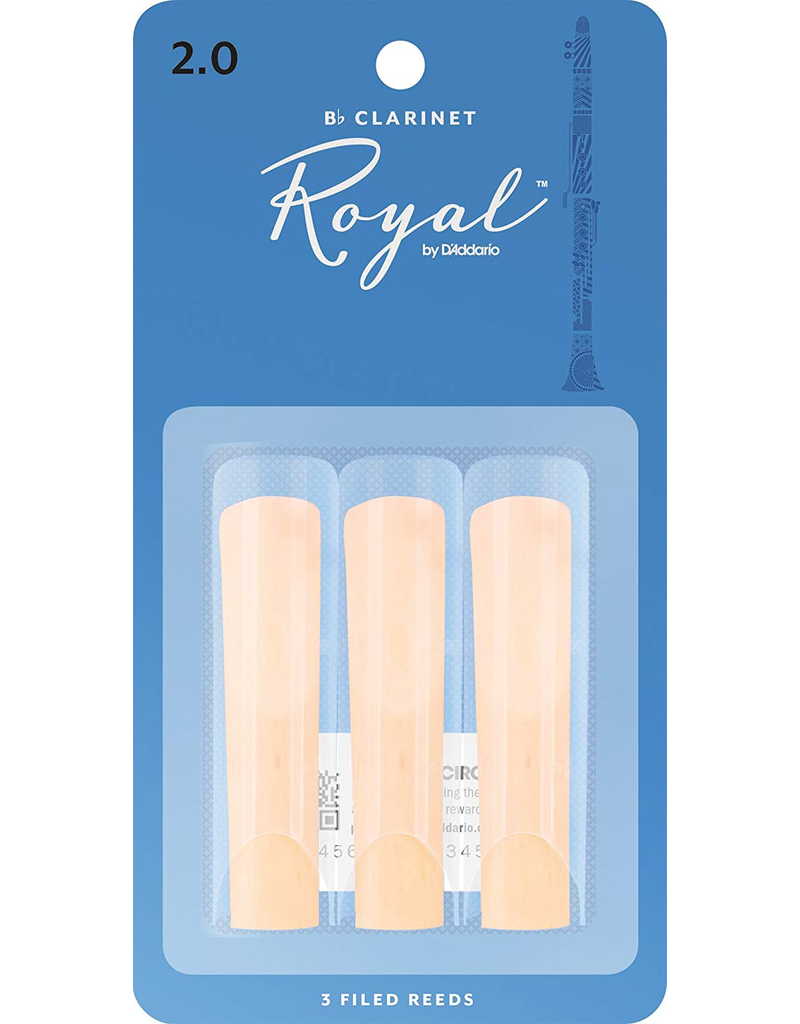 Rico Rico Bb Clarinet Reeds (3 pack) 2.0 Royal(Blue)