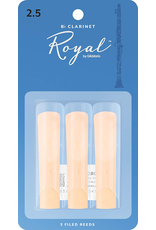 Rico Rico Bb Clarinet Reeds (3 pack) 2.5 Royal(Blue)