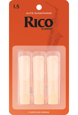 Rico Rico Alto Sax Reeds (3 pack) 1.5 Traditional(Orange)