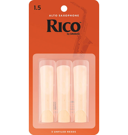 Rico Rico Alto Sax Reeds (3 pack) 1.5 Traditional(Orange)