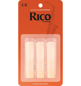 Rico Rico Alto Sax Reeds (3 pack) 2.0 Traditional(Orange)