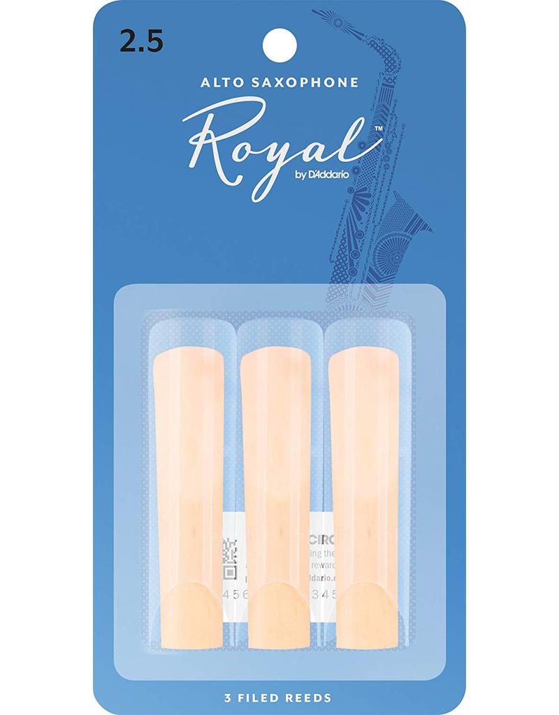 Rico Rico Alto Sax Reeds (3 pack) 2.5 Royal(Blue)