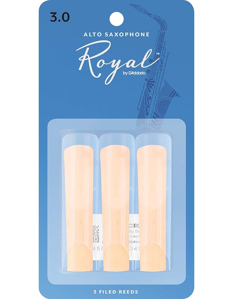 Rico Rico Alto Sax Reeds (3 pack) 3.0 Royal(Blue)