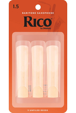 Rico Rico Baritone Sax Reeds (3) 1.5 Traditional (Orange)