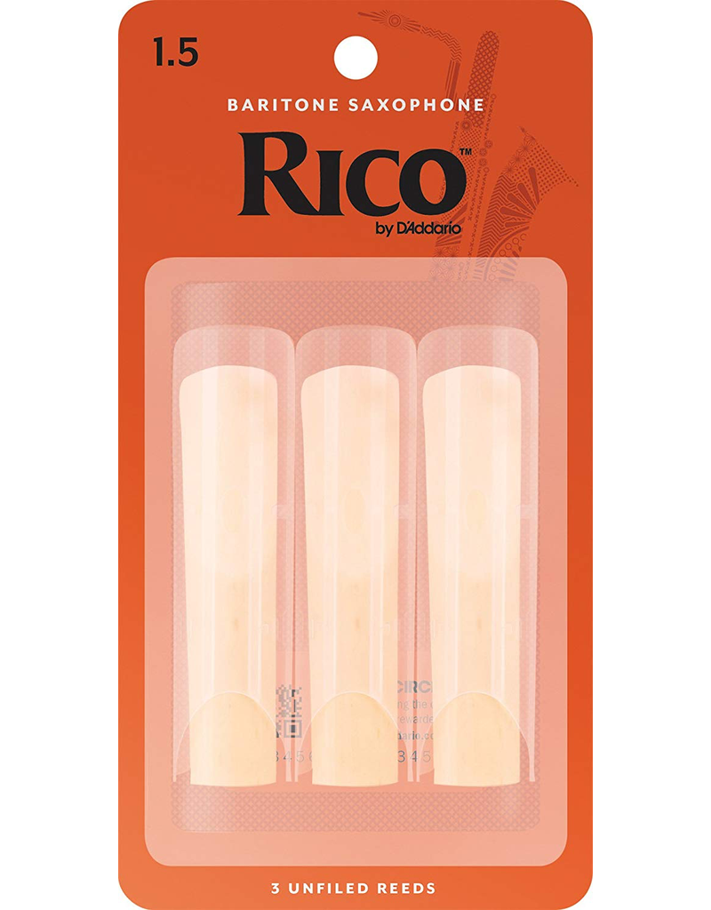 Rico Rico Baritone Sax Reeds (3) 1.5 Traditional (Orange)