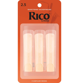 Rico Rico Baritone Sax Reeds (3) 2.5 Traditional (Orange)