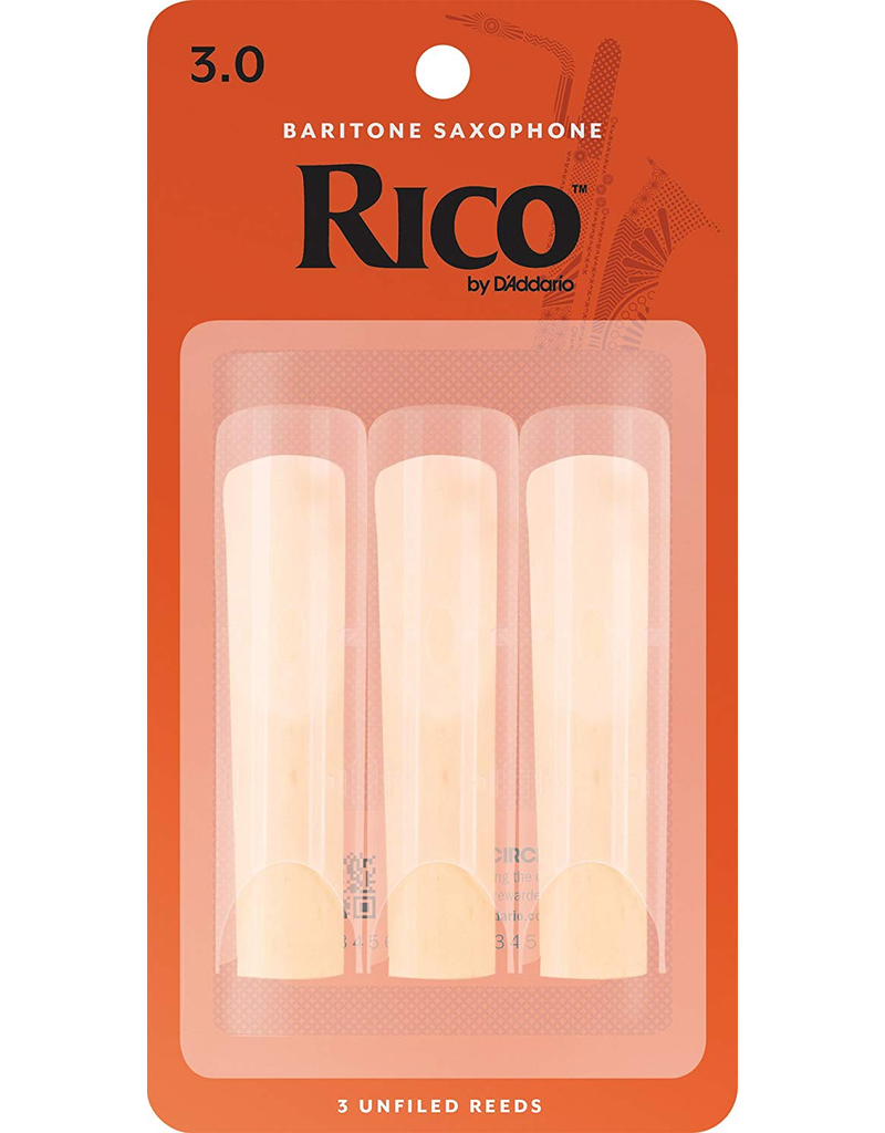 Rico Rico Baritone Sax Reeds (3) 3.0 Traditional (Orange)