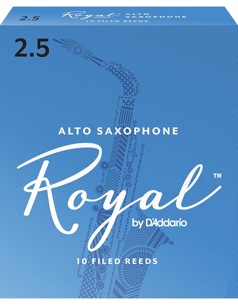 Rico Rico Alto Sax Reeds (10 Pack) 2.5 Royal (Blue)