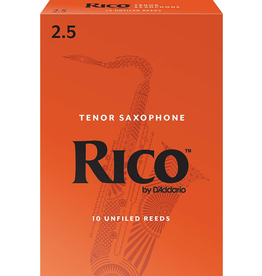 Rico Rico Tenor Sax Reeds (10 Pack) 2.5 Standard (Orange)