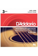 D'addario 3-Sets EJ17 Acoustic 13-56 Medium