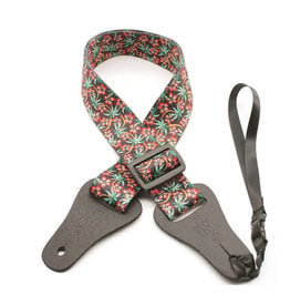 DSL Ukulele Strap Hibiscus Red