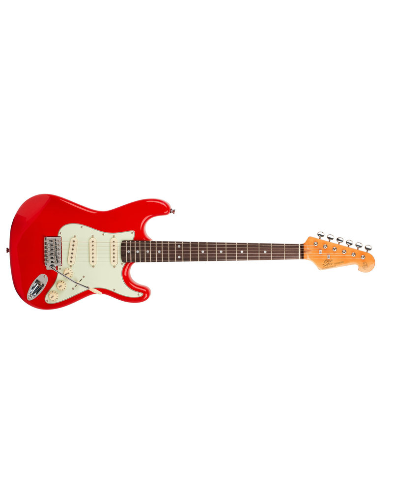 SX 3/4 Size Stratocaster, Fiesta Red + Gig Bag