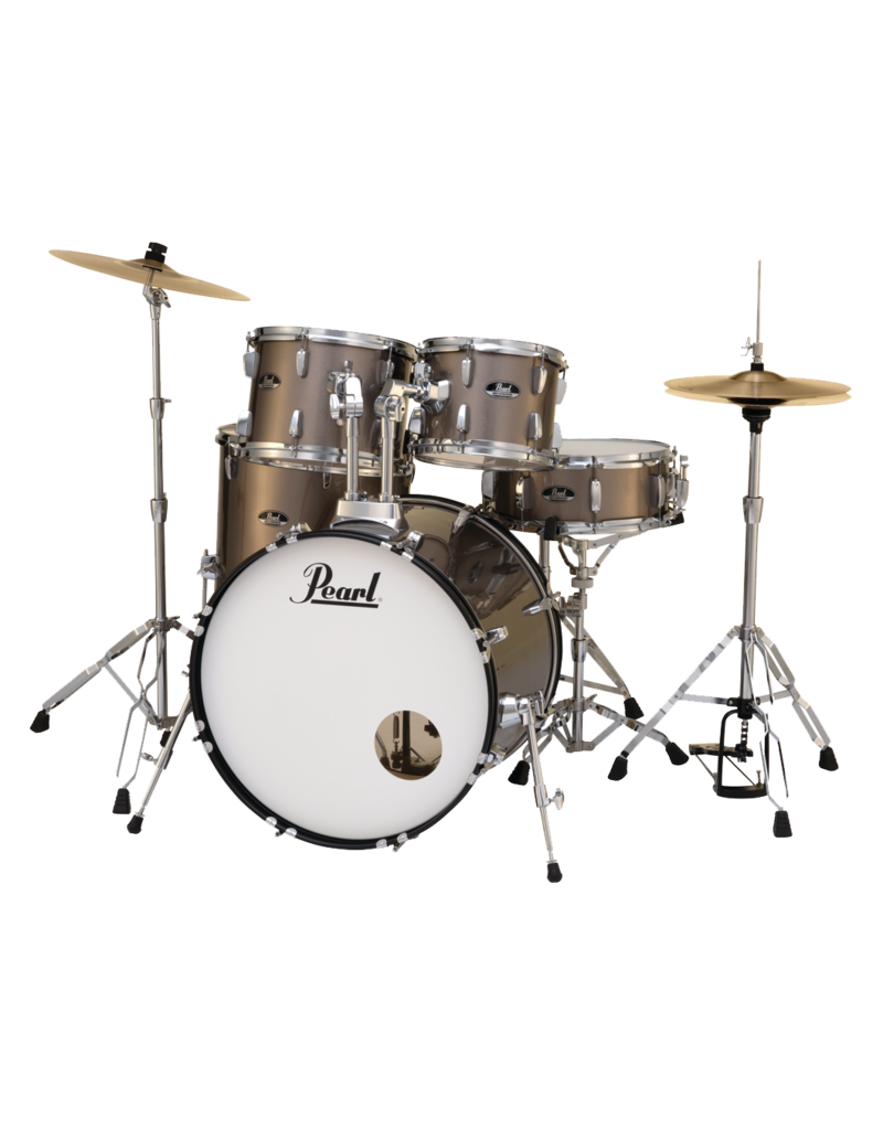 Pearl Roadshow 20" Fusion Kit + Cymbals + Hardware / Bronze Metallic