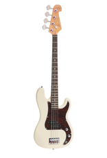 SX 3/4 Scale Bass Guitar P-Style White, with Gig Bag