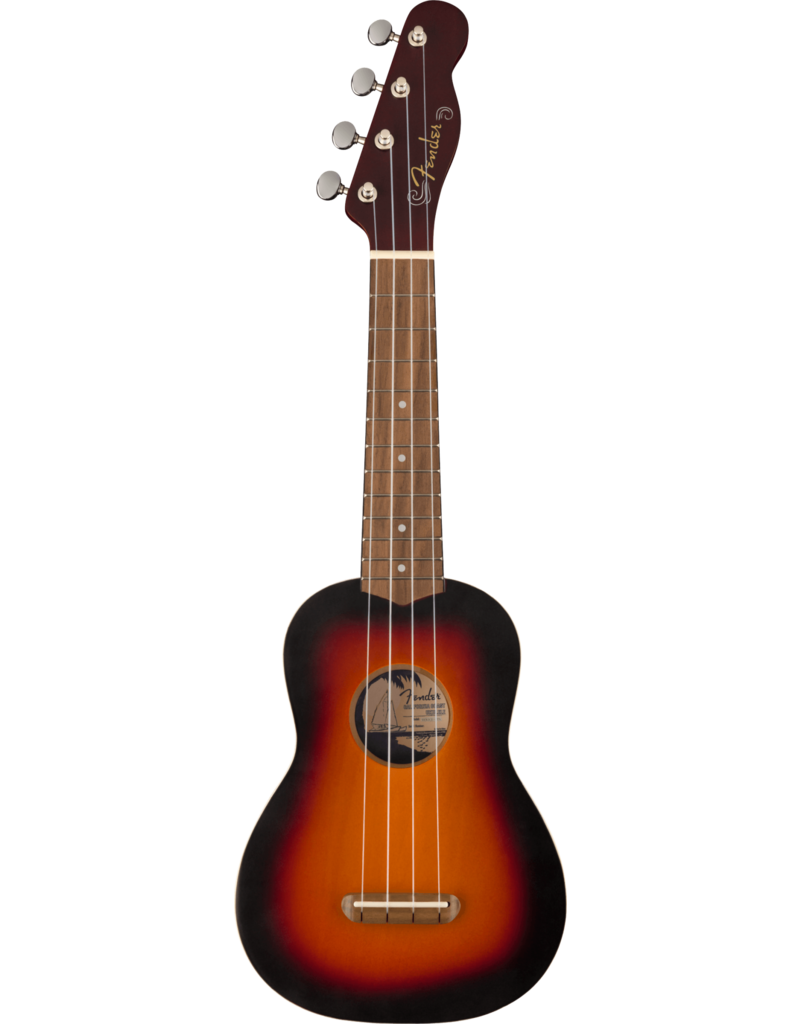 Fender Venice Soprano Uke, Walnut Fingerboard, 2-Color Sunburst