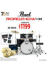 Pearl Roadshow  X Fusion Black 20" Kick Includes Hardware & Planet Z