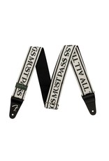 Fender George Harrison All Things Must Pass Logo Strap, White/Black, 2"