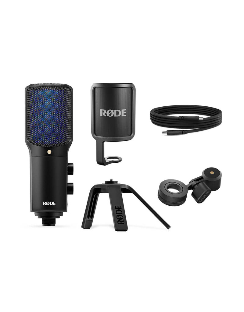 Rode NT-USB + powered condenser Mic