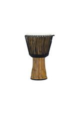 Pearl PBJVR-14-698 14" Synthetic Shell Djembe, Rope Tuned - Zebra Grass