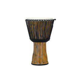 Pearl PBJVR-14-698 14" Synthetic Shell Djembe, Rope Tuned - Zebra Grass