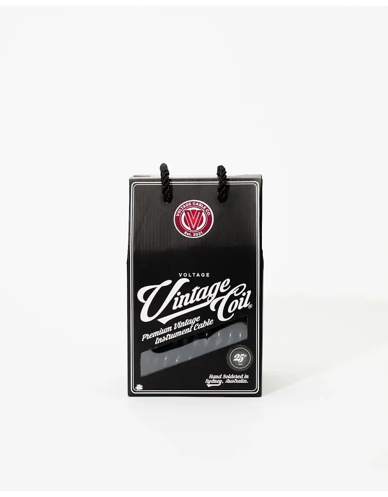 Voltage Cable Co. Coil Black Straight/Straight 30ft