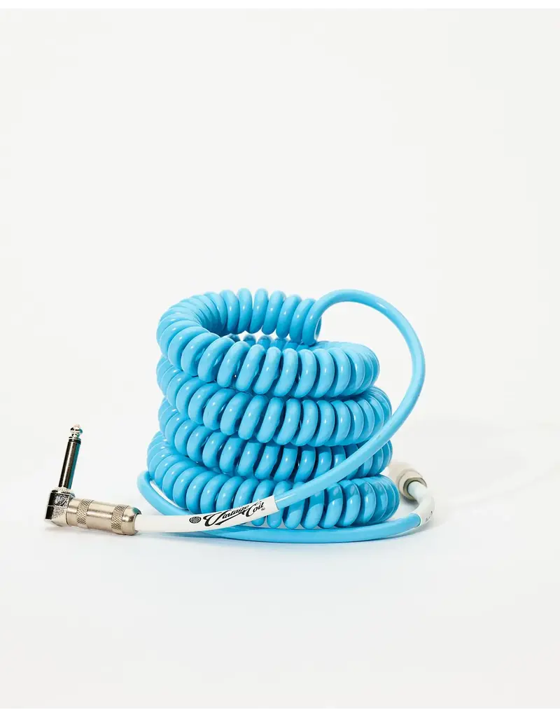 Voltage Cable Co. Coil Electric Blue Straight/Right Angle 25ft