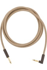 Fender 10ft Angled Cable, Pure Hemp Natural