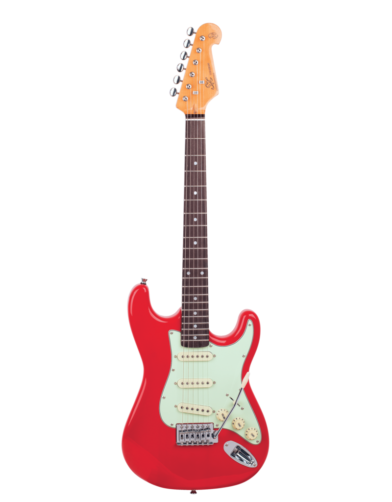 SX 3/4 Size Stratocaster, Fiesta Red + Gig Bag