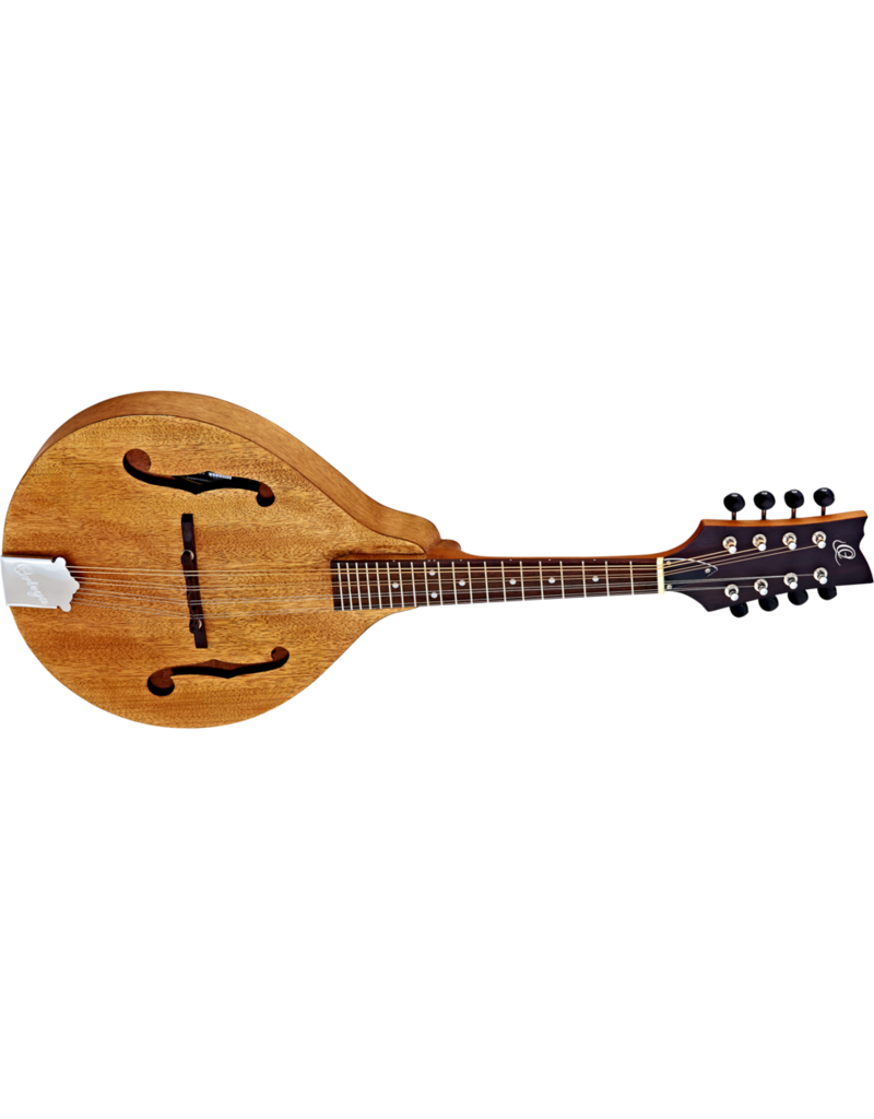 Ortega A-Style Mandolin, Mahogany, Clear Satin Finish