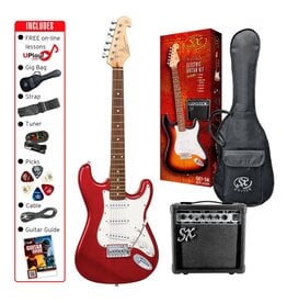 SX 3/4 Guitar Package - Candy Apple Red + SX10 Amp