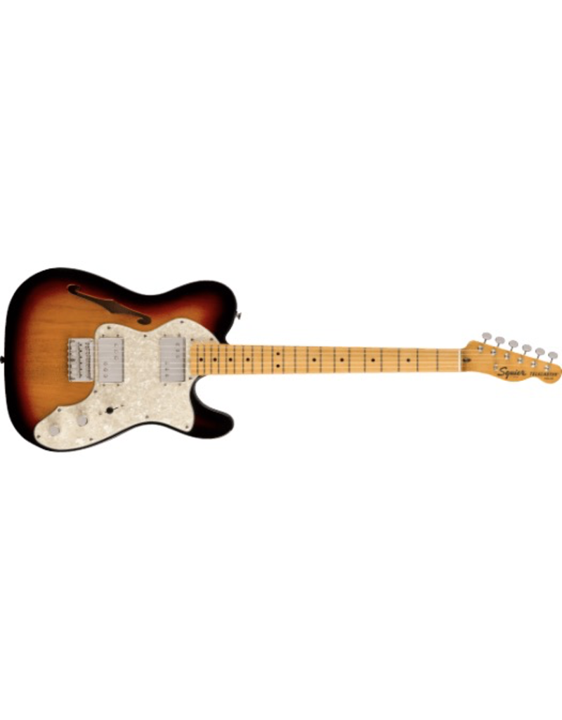 Squier Classic Vibe '70s Telecaster Thinline, Maple Fingerboard, 3-Color Sunburst