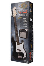 SX 3/4 size short scale bass and 10 watt amp package - Black