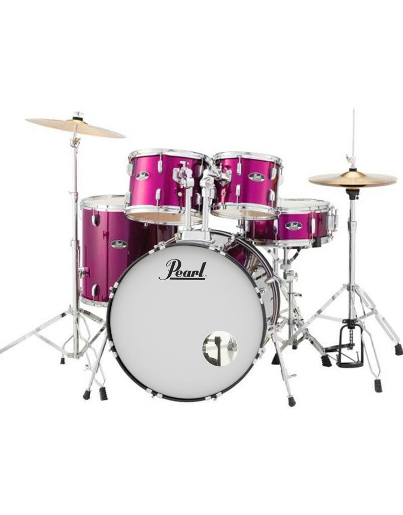 Pearl Roadshow Pink Metallic  20" Kick Includes Hardware & Cymbals