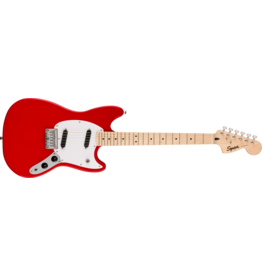 Squier Sonic® Mustang®, Maple Fingerboard, White Pickguard, Torino Red