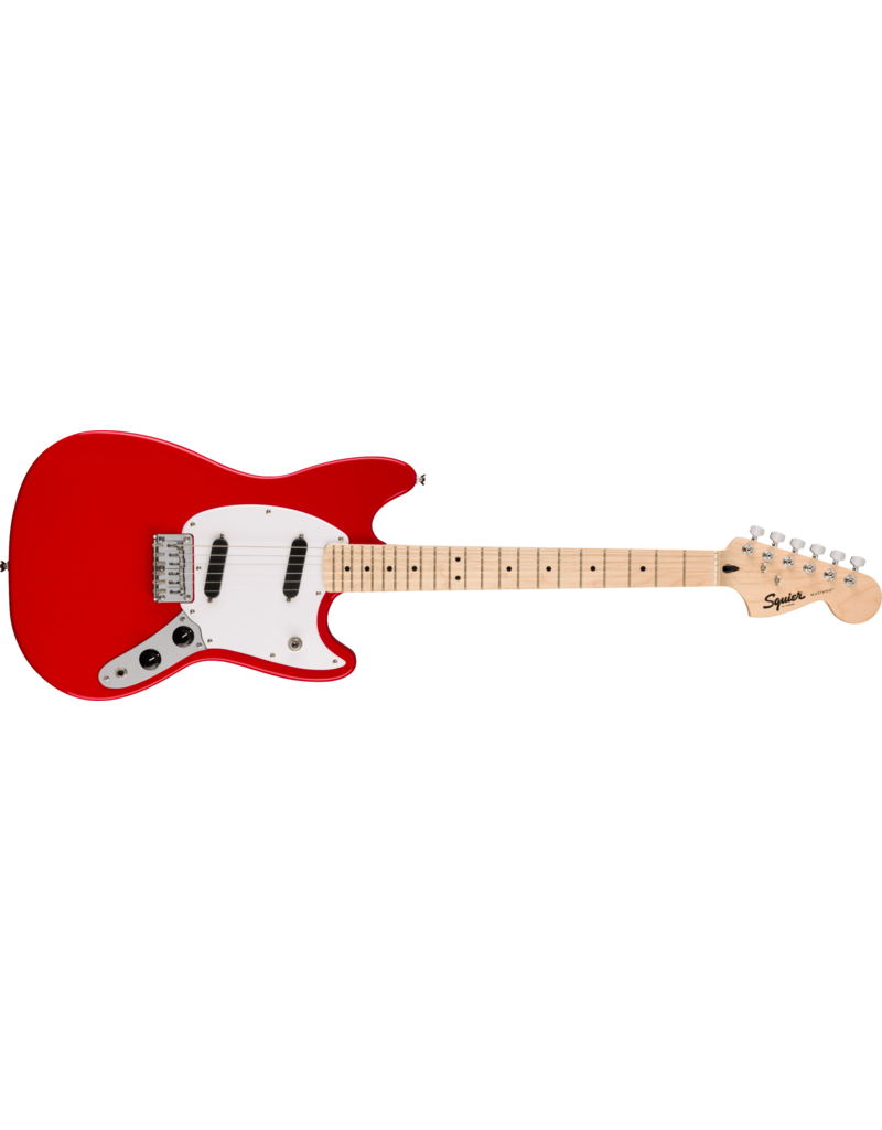 Squier Sonic® Mustang®, Maple Fingerboard, White Pickguard, Torino Red